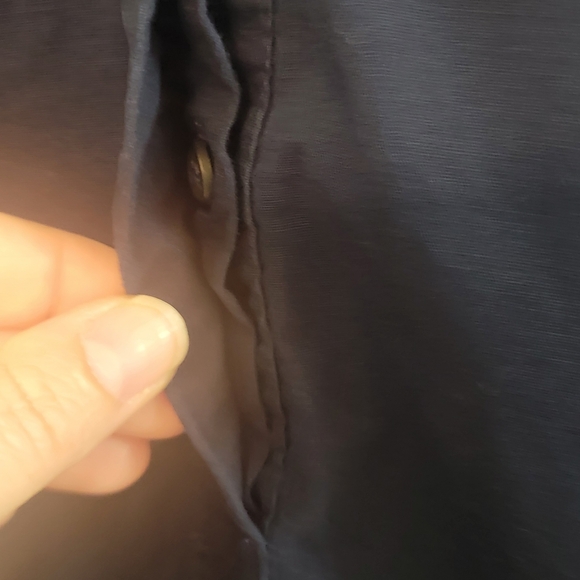 Heyton‎ Womens Blue Shirt Dress Button Front Knee Length Preppy Size Medium - Picture 5 of 8